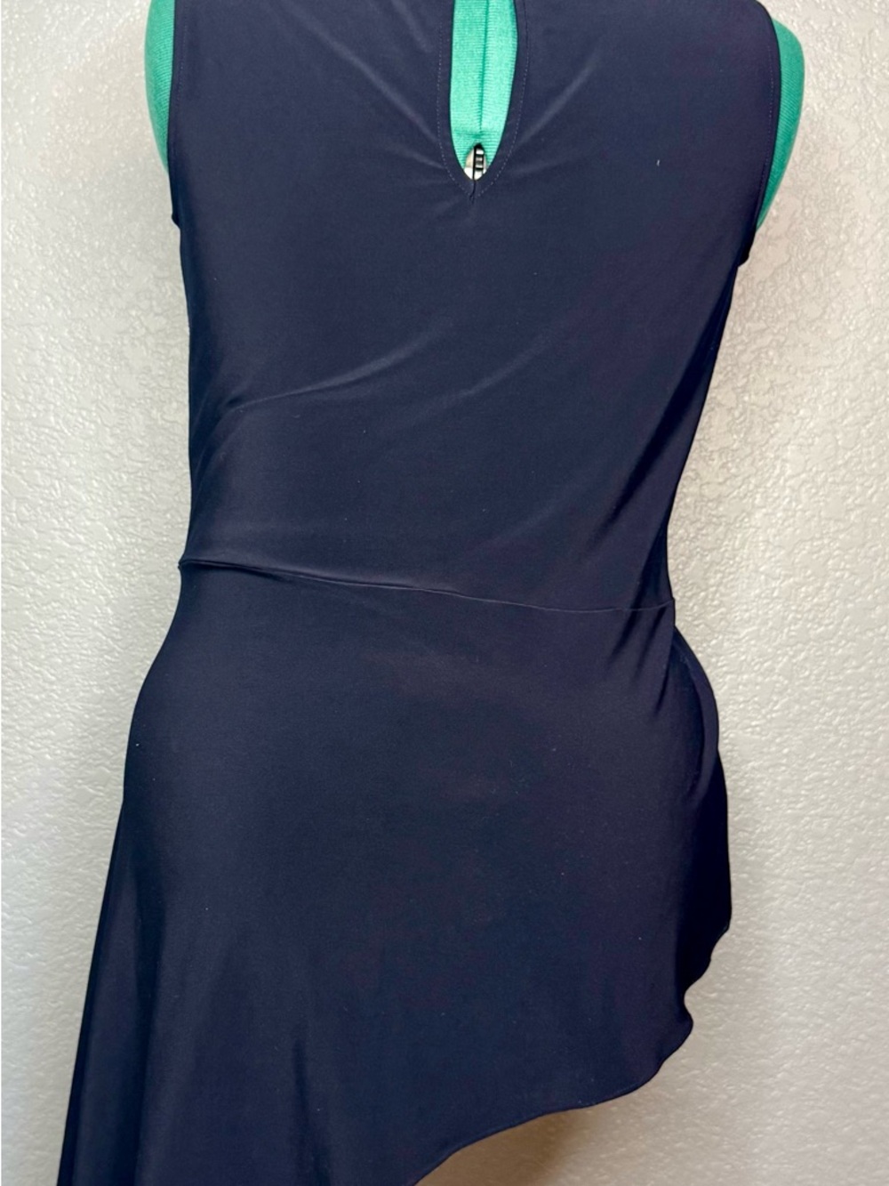 Joseph Ribkoff Navy Tunic Style Sleeveless Fit-and-Flare Top V-Neck Silky Knit